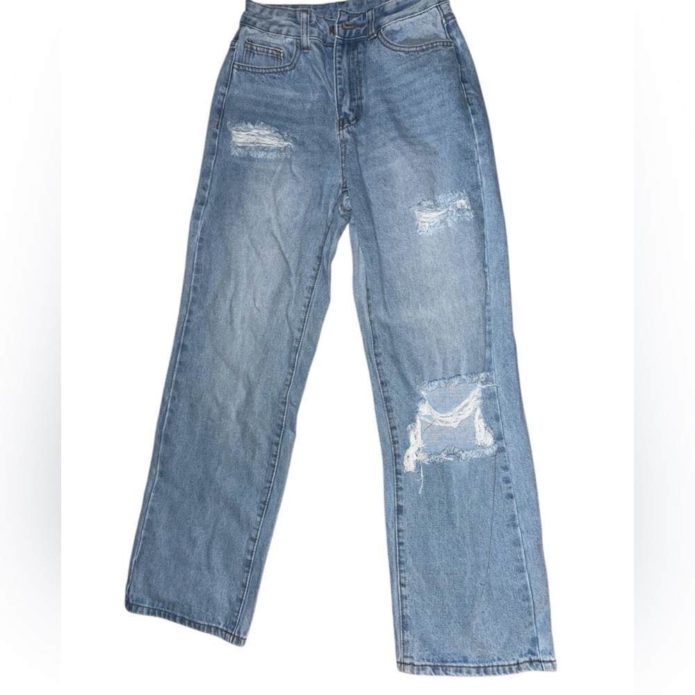 Shein Distressed Blue Jeans size xs petite